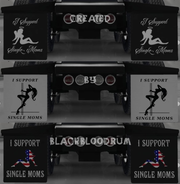 ATS - Single Moms Mudflap Pack V3.3.1 (1.40.x)