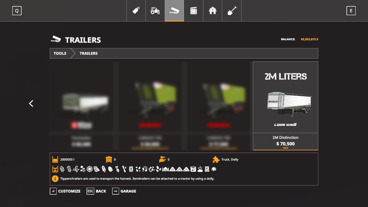 FS19 - LoadKing Trailer 2M Capacity V1.0