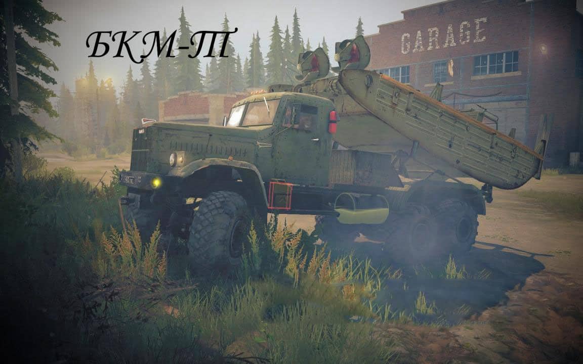 Spintires:Mudrunner - Kraz-255B (Pontoon Park) Truck V1.2