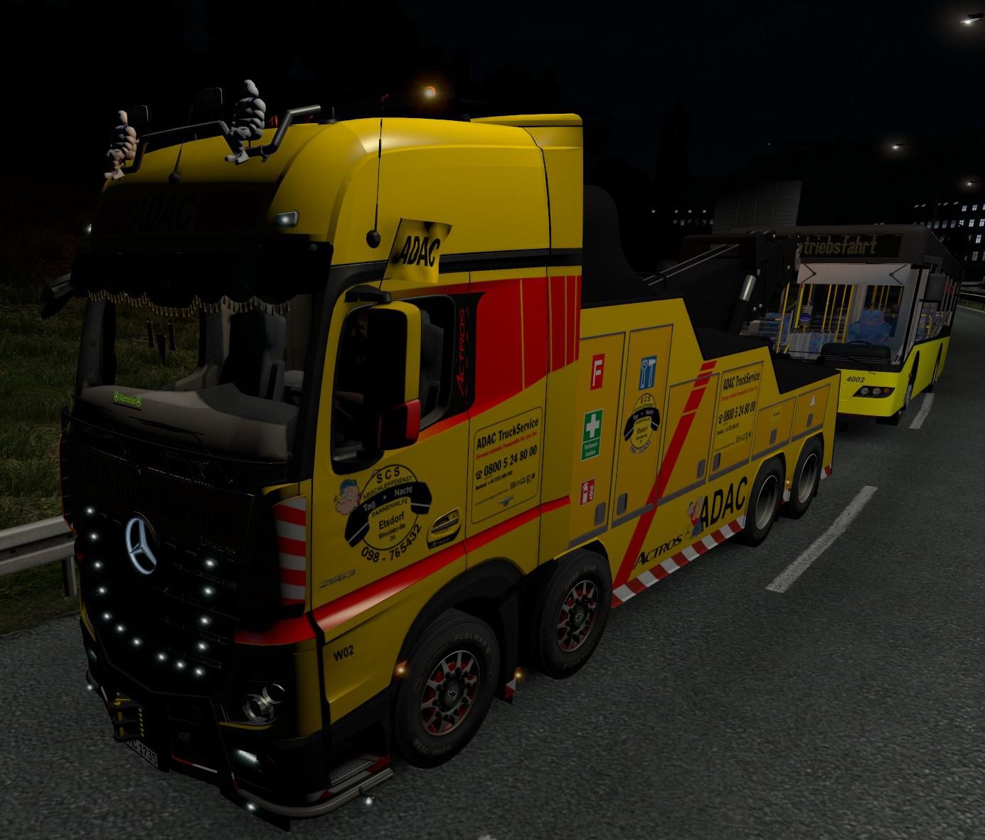 ETS2 - Adac Flag for Crane Truck V1.0 (1.39.x)