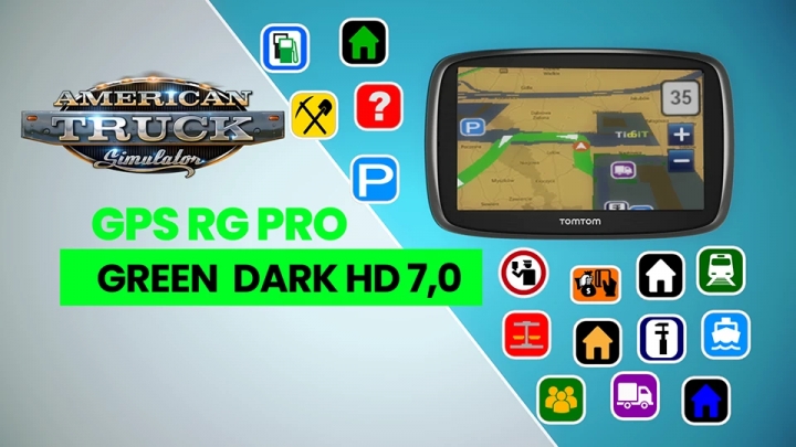ATS - GPS RG Pro Green Dark HD V7.0 (1.40.x)