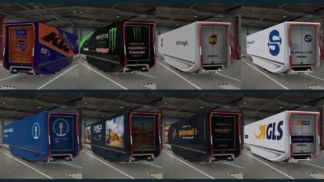 ETS2 - Mercedes-Benz AeroDynamic Skins of Real Companies V1 (1.37.x)