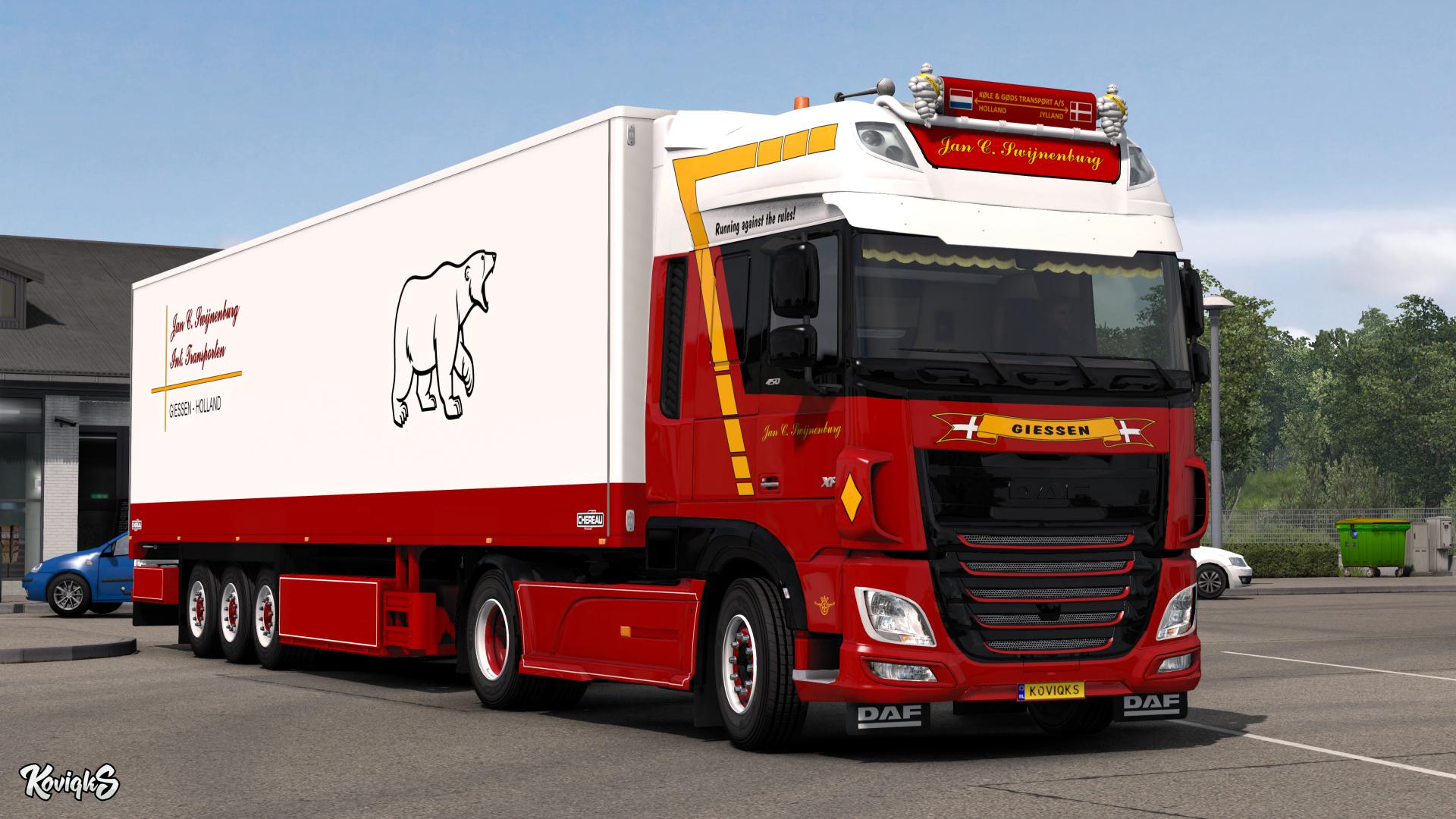 ETS2 - Daf Xf Euro 6 Jan C. Swijnenburg Skin Pack V1.0 (1.39.x)