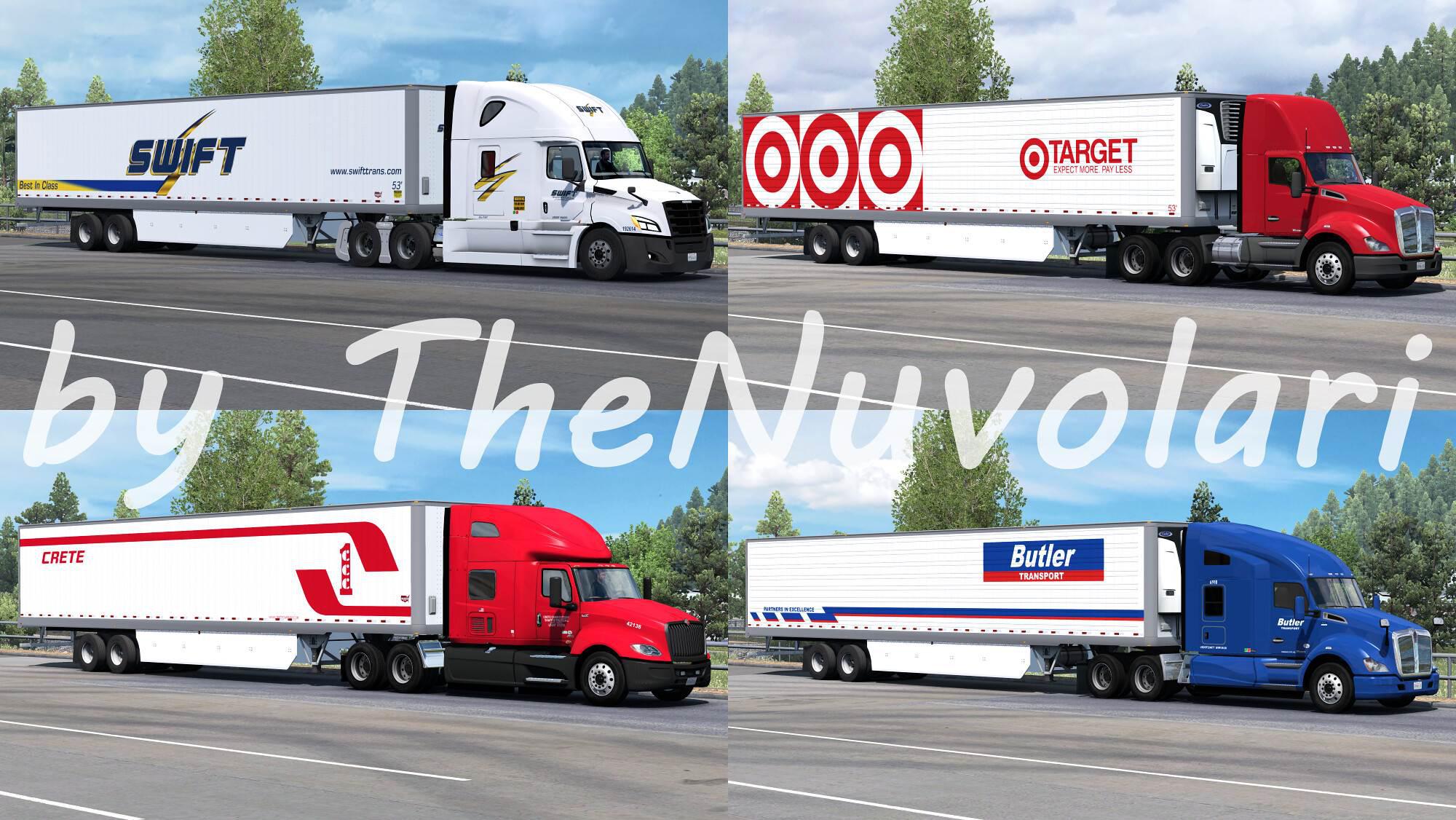 ATS - SCS 53ft Trailer Skinpack V1.0 (1.36.x)