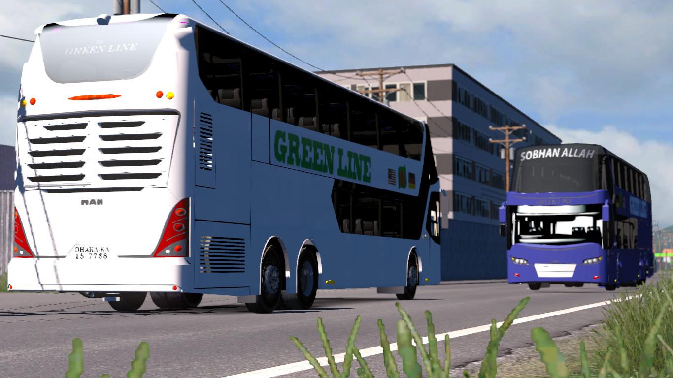 ETS2 - Green Line MAN 24.460 (Including Traffic) 1.31