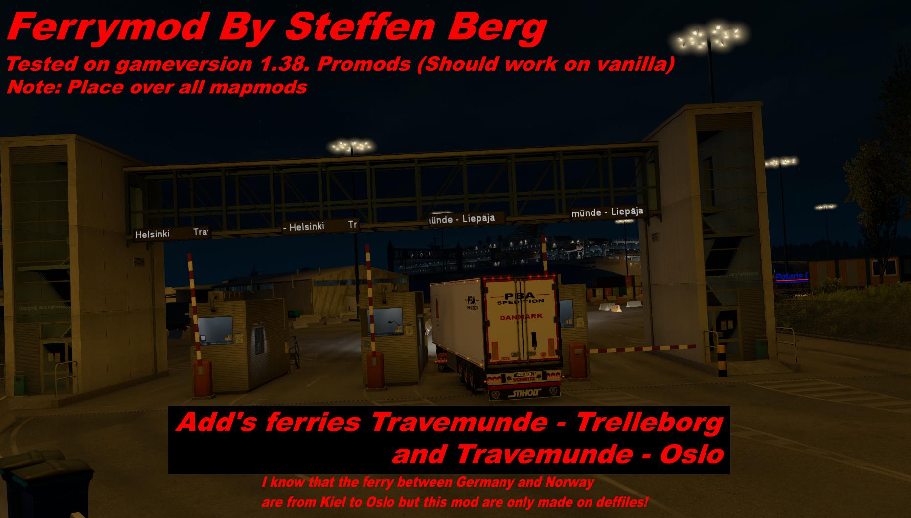 ETS2 - Ferry Mod (1.38.x)