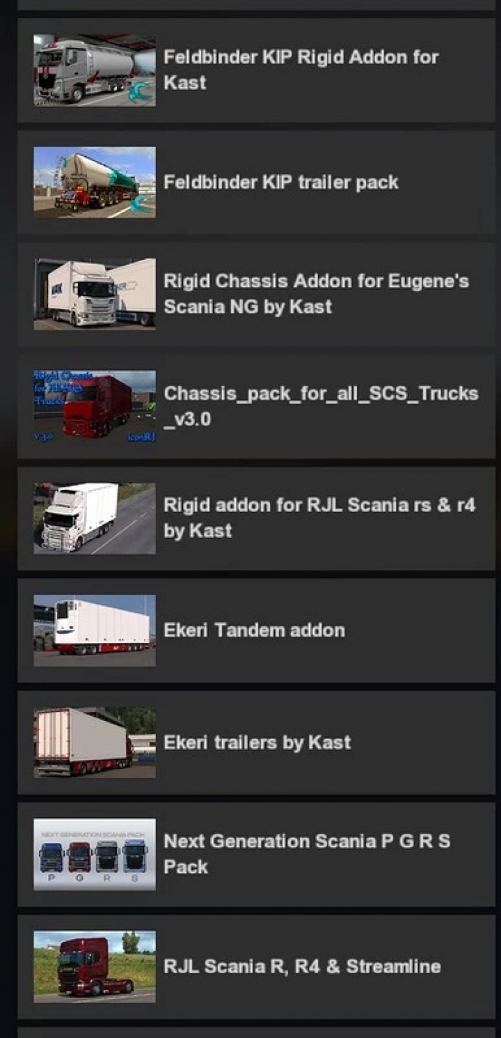 Ets Feldbinder Kip Rigid Addon For Tandem Addon V X Euro Truck Simulator Mods