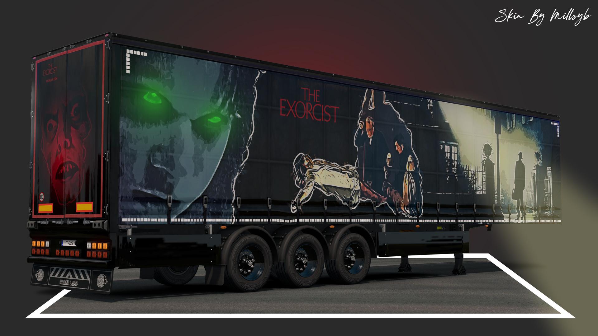 ETS2 The Exorcist Trailer Skin 1 V1.0 (1.36.x) Euro Truck Simulator