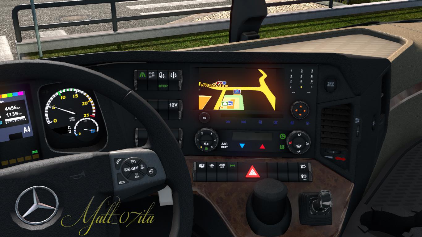ETS2 - New Dashboard Mercedes-Benz MP4 (1.38.x)
