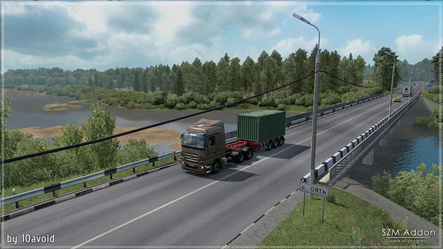 ETS2 - SZMAddon for RusMap Demo V1.0 (1.36.x)