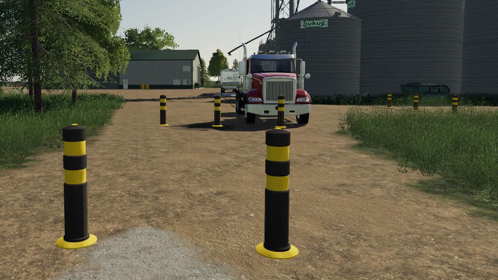 FS19 - Placeable Hydraulic Bollard V1.0