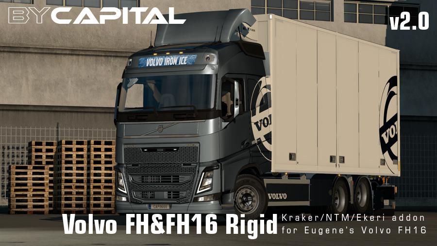 ETS2 - Rigid Chassis Addon for Eugene’s Volvo FH & FH16 2012 V2.0 (1.35.X)