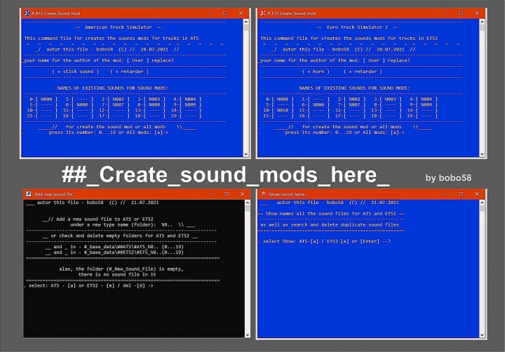 ETS2 - Create Sound Mods (1.41.x)