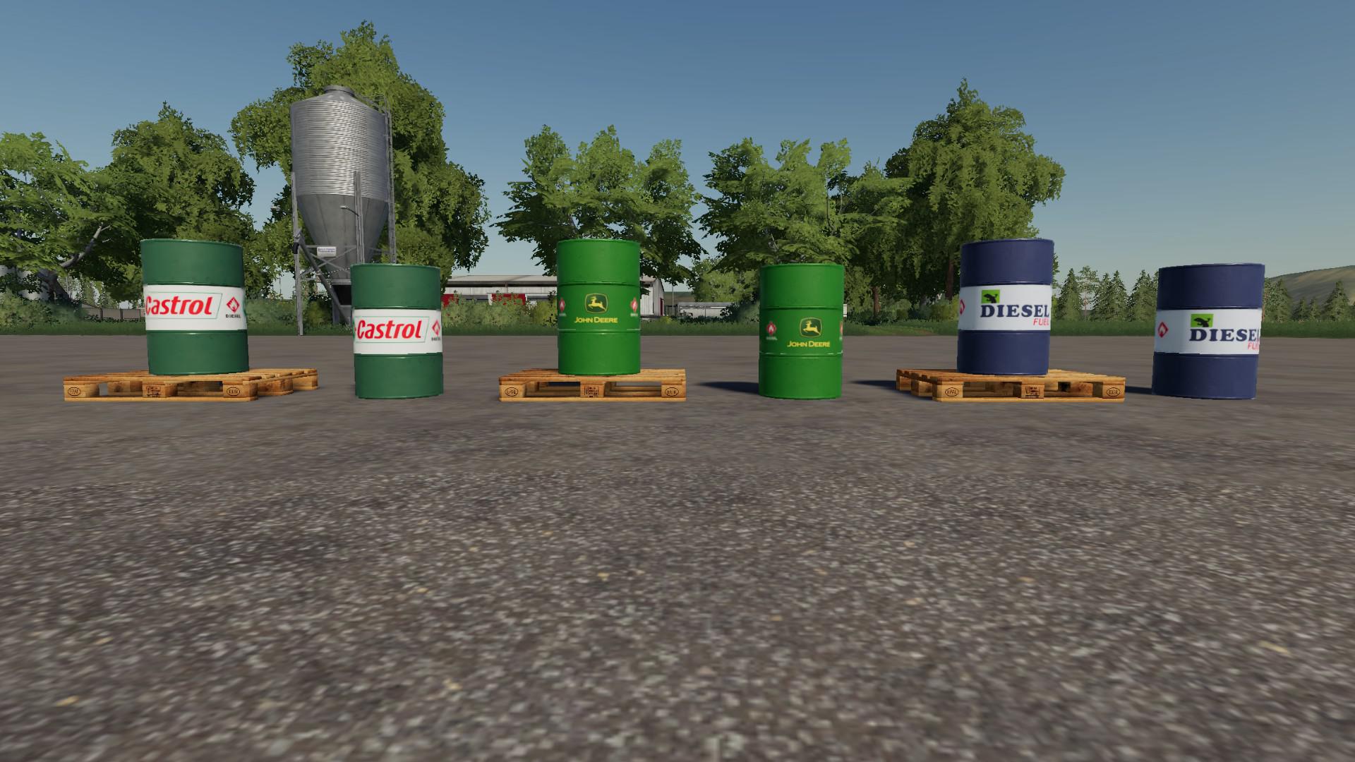 FS19 - 500l Diesel Barrel Pack V1.0