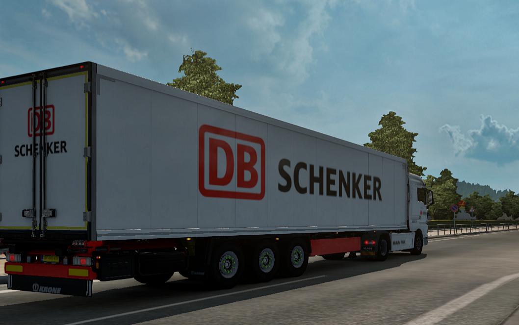 ETS2 -  Krone Trailer DB Schenker Skin (1.38.x)
