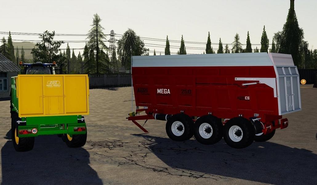 FS19 - ZDT Mega 25 & 250 Agri Trailer V1.0