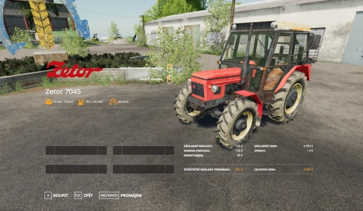 FS19 - Zetor 7045 Mustang Tractor V1.0