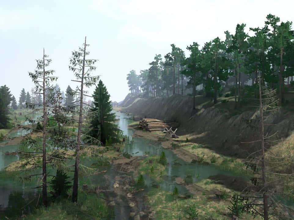 Spintires:Mudrunner - Beyond The Villages Map V15.11.20