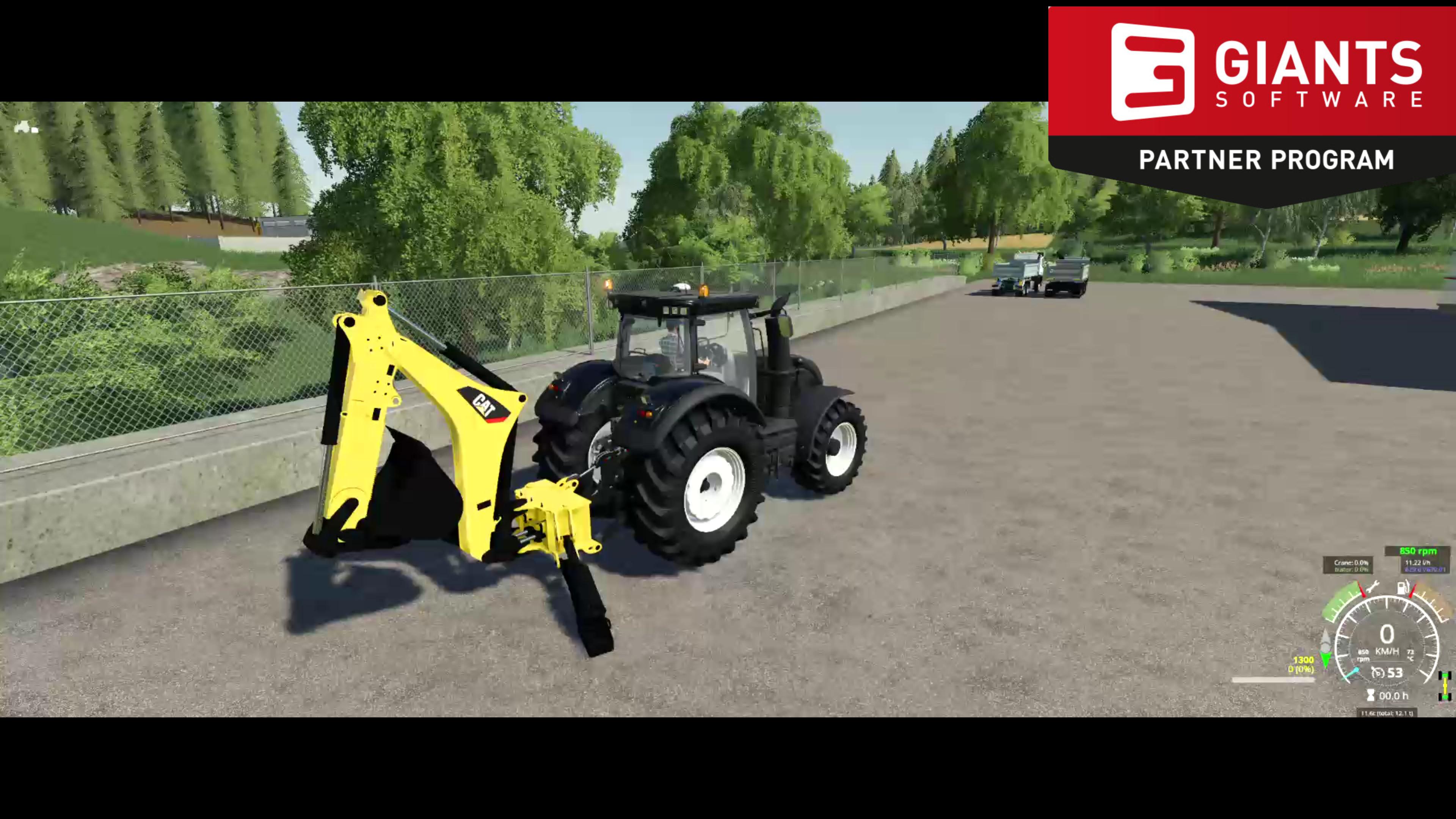 FS19 - CAT Backhoe for Tractors V1.0