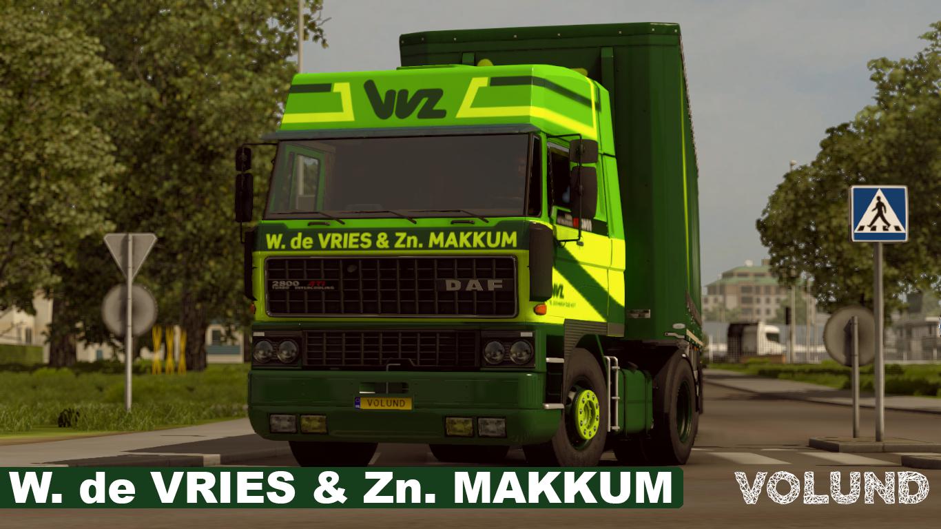 ETS2 - W.de Vries & Zn. Makkum for Daf F241 V1.0 (1.39.x)
