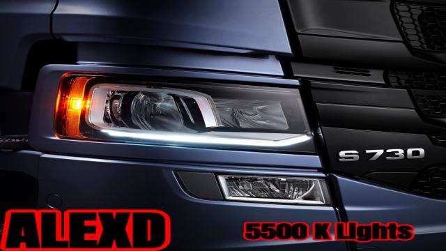 ETS2 - 5500 K Lights for All Trucks V1.0 (1.37.x)