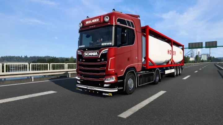 ETS2 - Scania S Geel Hoed Metallic Skin V1.0 (1.40.x)