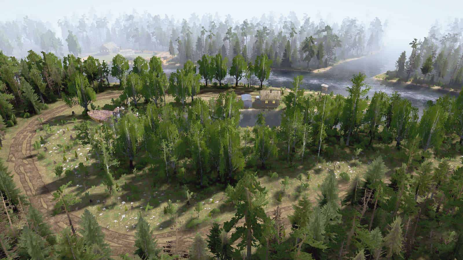Spintires:Mudrunner - RusLesHo3 Map