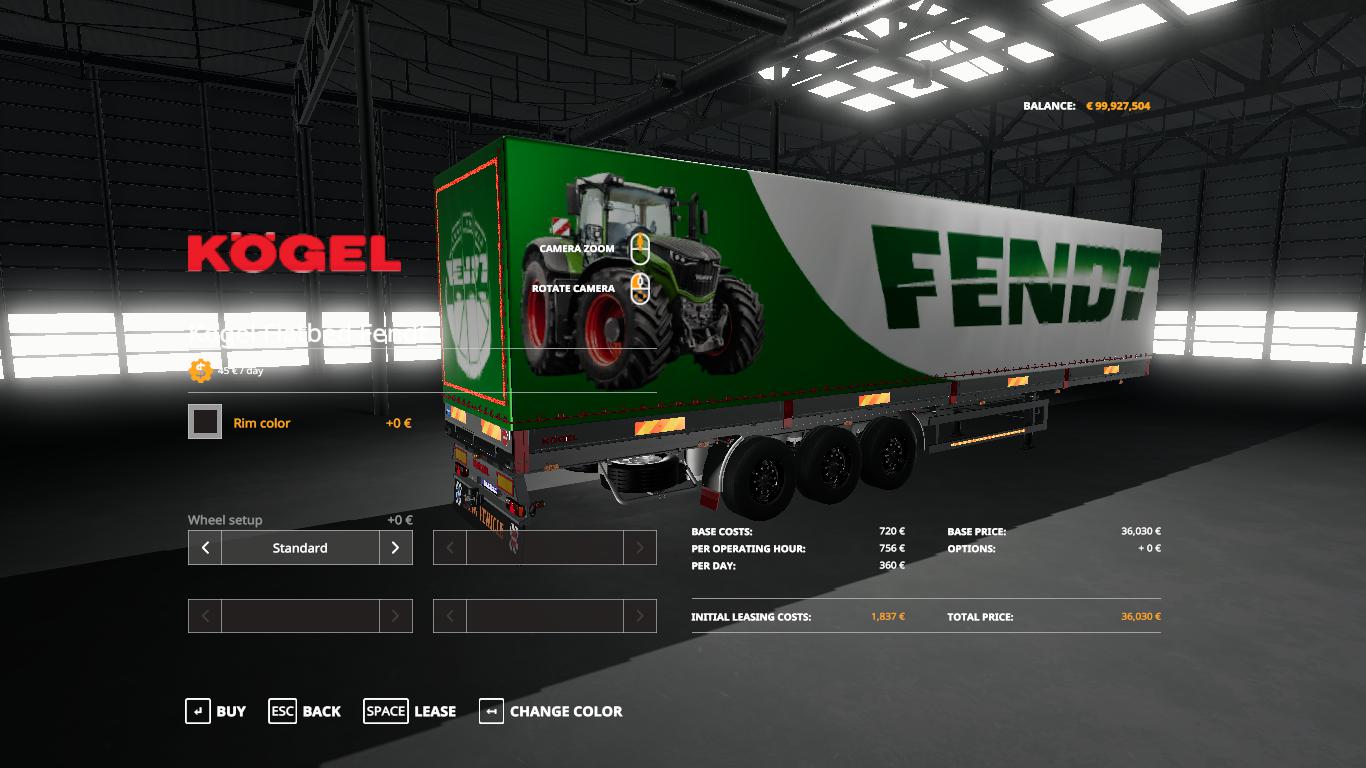 FS19 - Fendt Kogel Autoloader Trailer V1.0