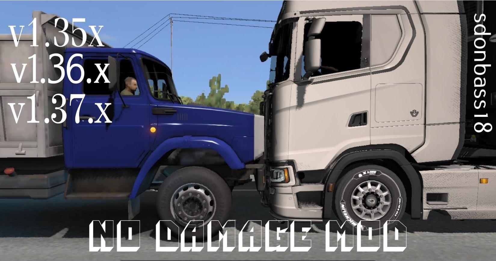 ETS2 - No Damage Mod V3.0 (1.37.x)