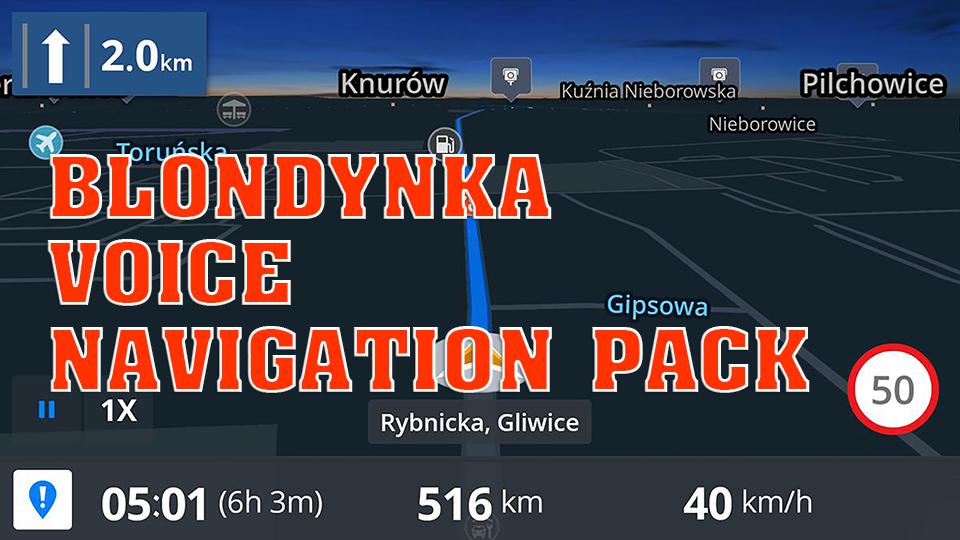 ETS2 - Blondynka Voice Navigation Pack V1.0 (1.38.x)