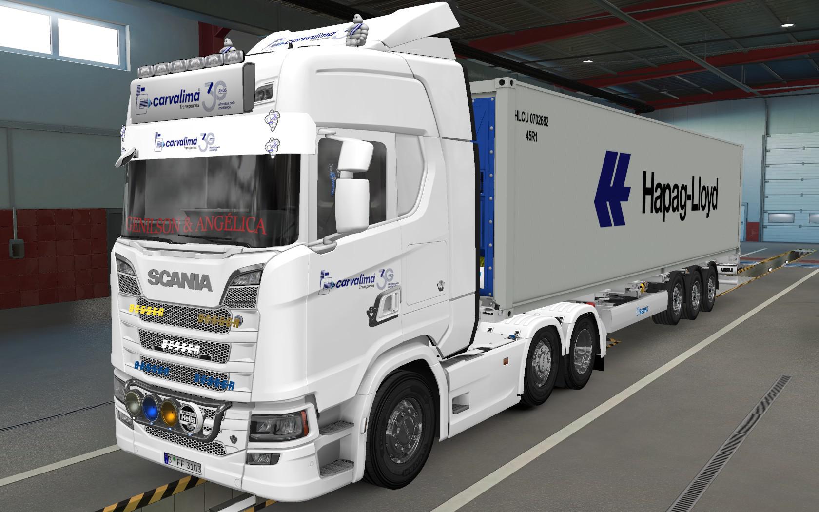 ETS2 - Big Lightbox Scania R And S 2016 Carvalima Transportes 30 Anos ...