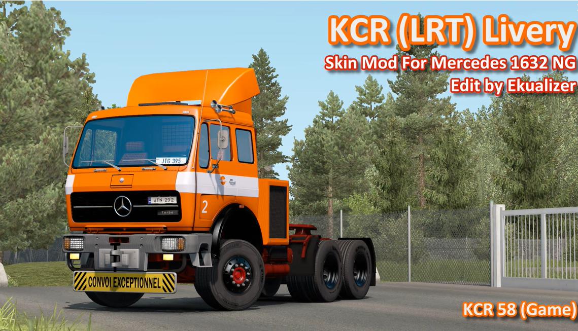 ETS2 - Mercedes 1632 NG KCR Livery Skin V1.0 (1.36.x)