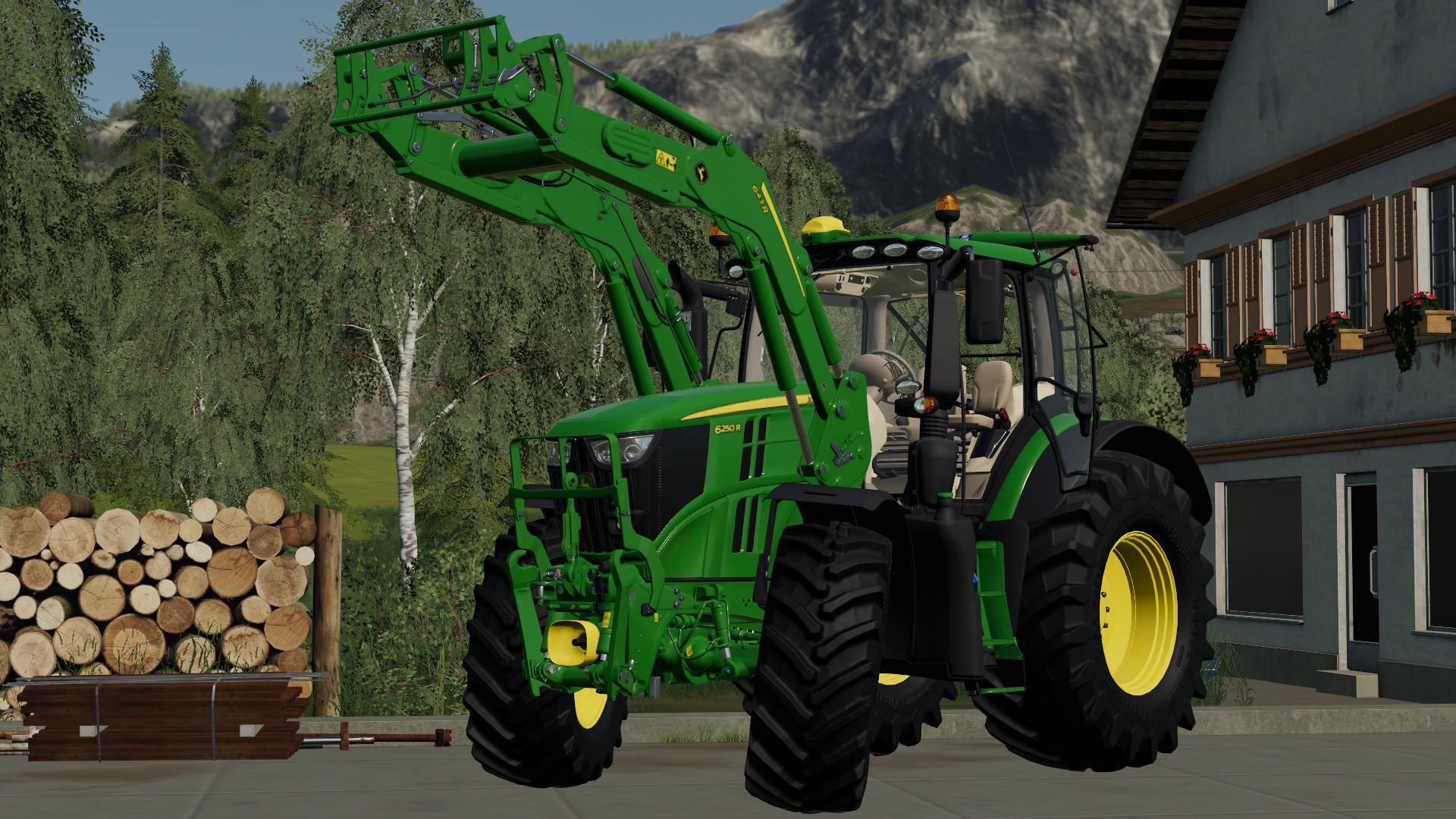 FS19 - John Deere 6R Series with 643R Front Loader V1.0