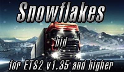 ETS2 - Snowflakes V1.0 (1.36.x)