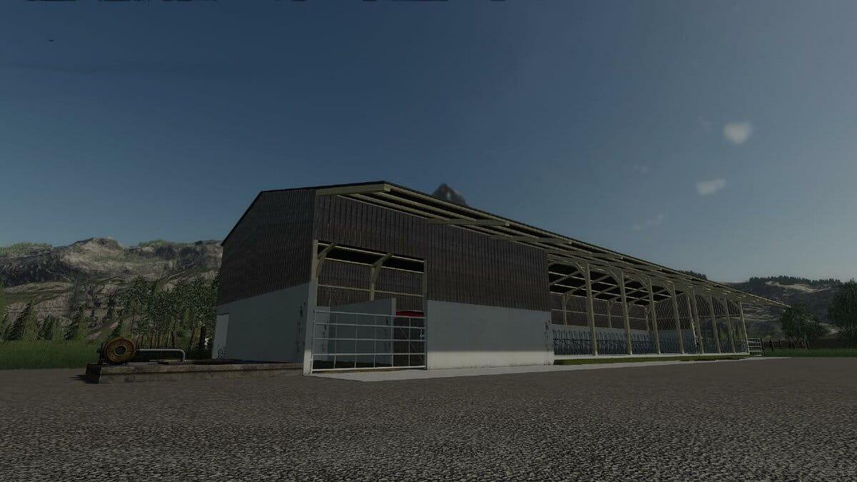 FS19 - Placeable 100 Cow Stall V1.0