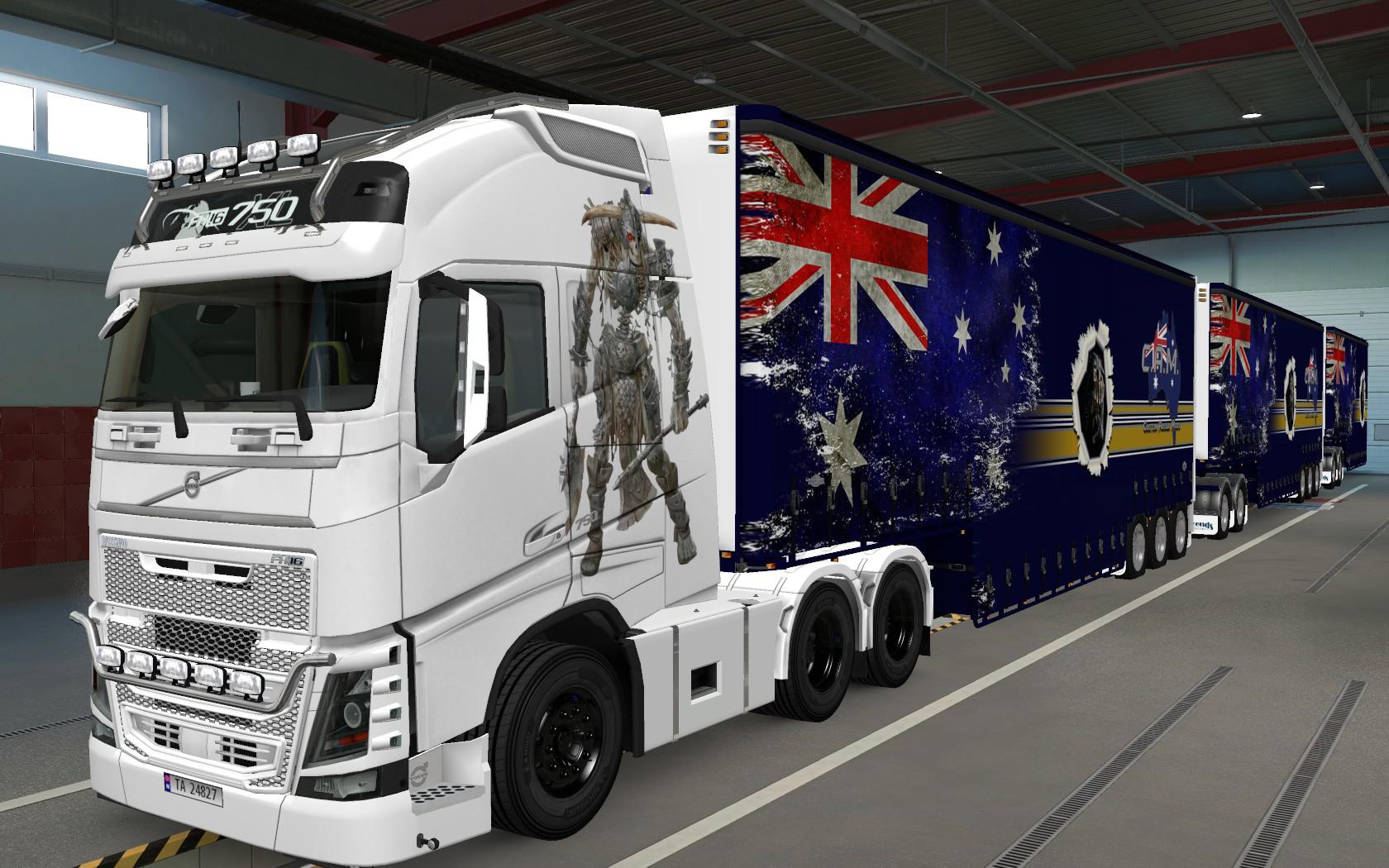 ETS2 - Volvo FH16 2012 Monster Skin (1.37.x)
