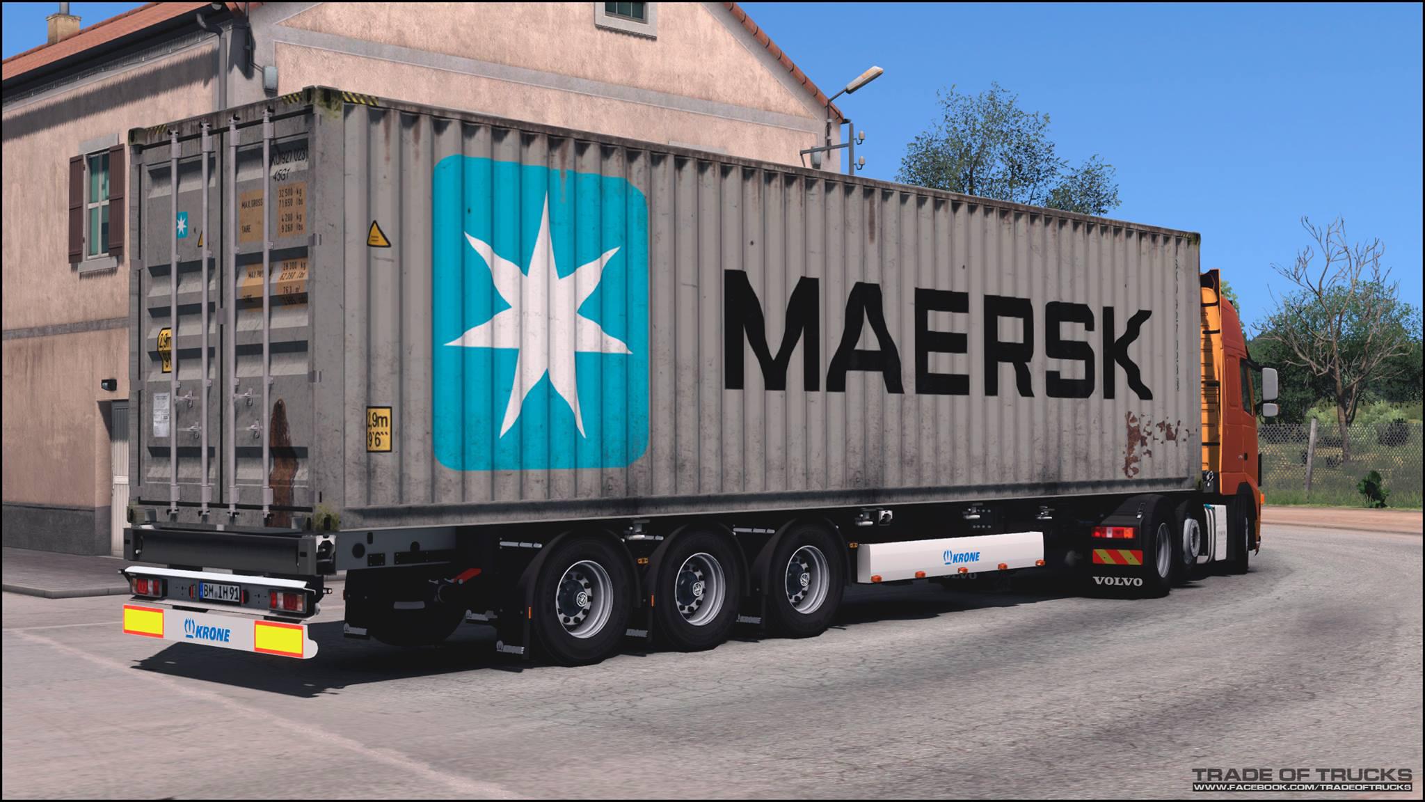 ETS2 - Krone Conteiner V2.0 (1.35.x)