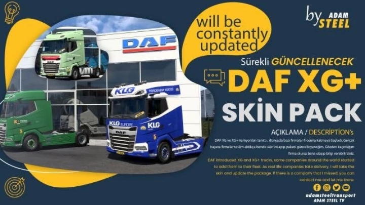 ETS2 - DAF XG Skinpack V1.0 (1.41.x)