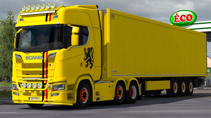 ETS2 - Scania R/S V8 Crackle Sound Mod (1.36.x)