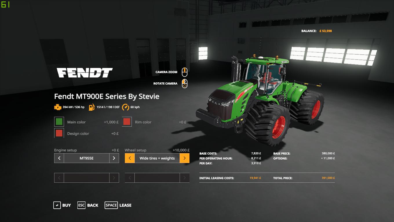 FS19 - Challenger/Fendt MTE900 Series V1.0.0.5