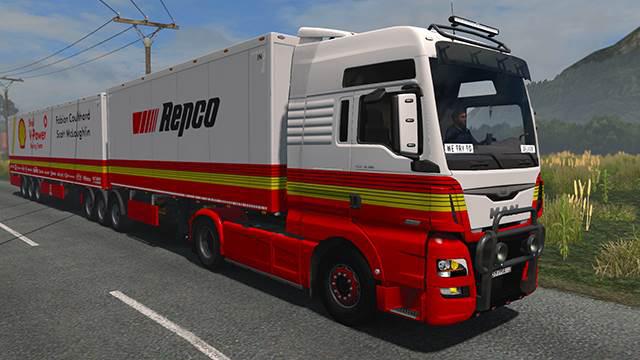 ETS2 - Supercar Shell V-Power Team Penske Skin V1.0 (1.35.x)