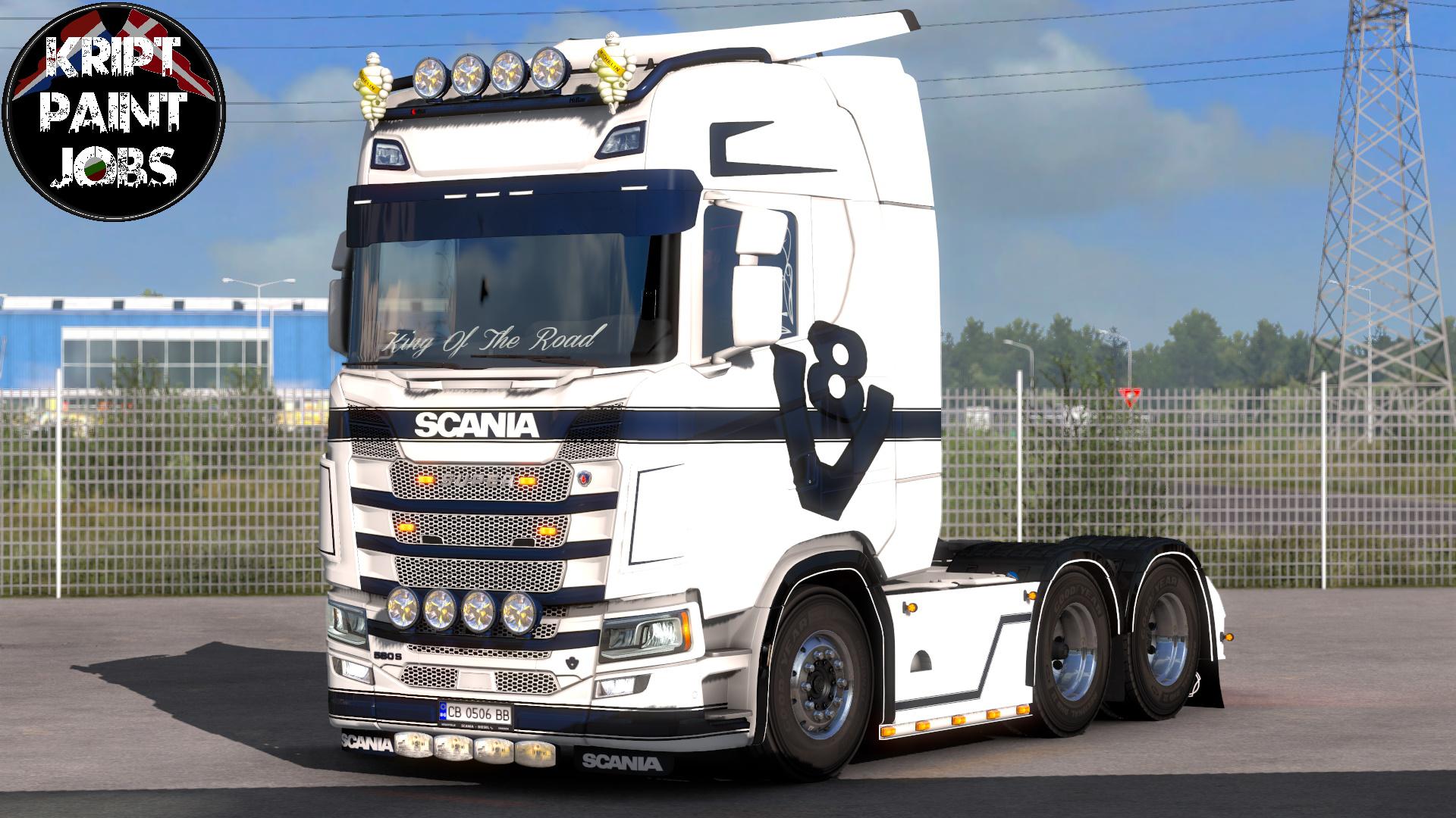 Ets Scania S Skin With Changeable Color Strips V X Euro Truck Simulator Mods Club