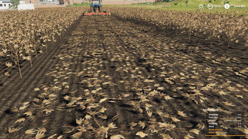 FS19 - Mowable Cotton Stalks V1.0