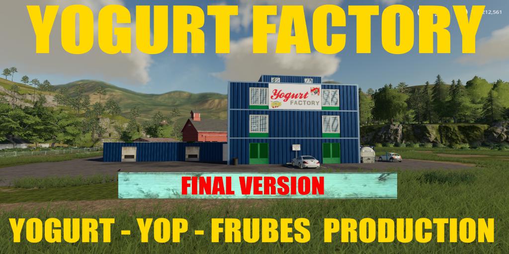 FS19 - Placeable Yogurt Production Final Version
