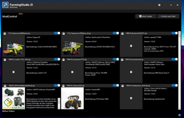 FS19 - FarmingStudio21 V1.1.8 Beta
