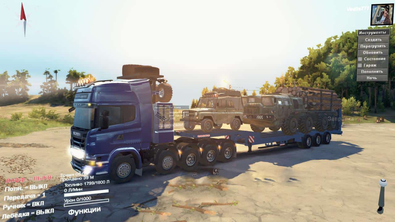 Spintires - Scania R730 10x10 Truck V2.0
