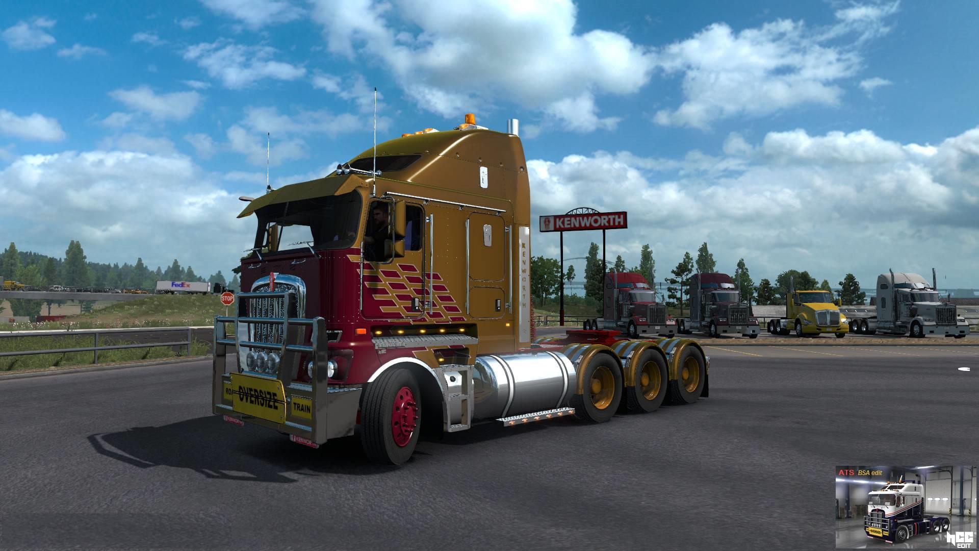 ATS - RTA-Mods Kenworth K200 V14.3 HCC Edit (BSA Edit) 1.37.x