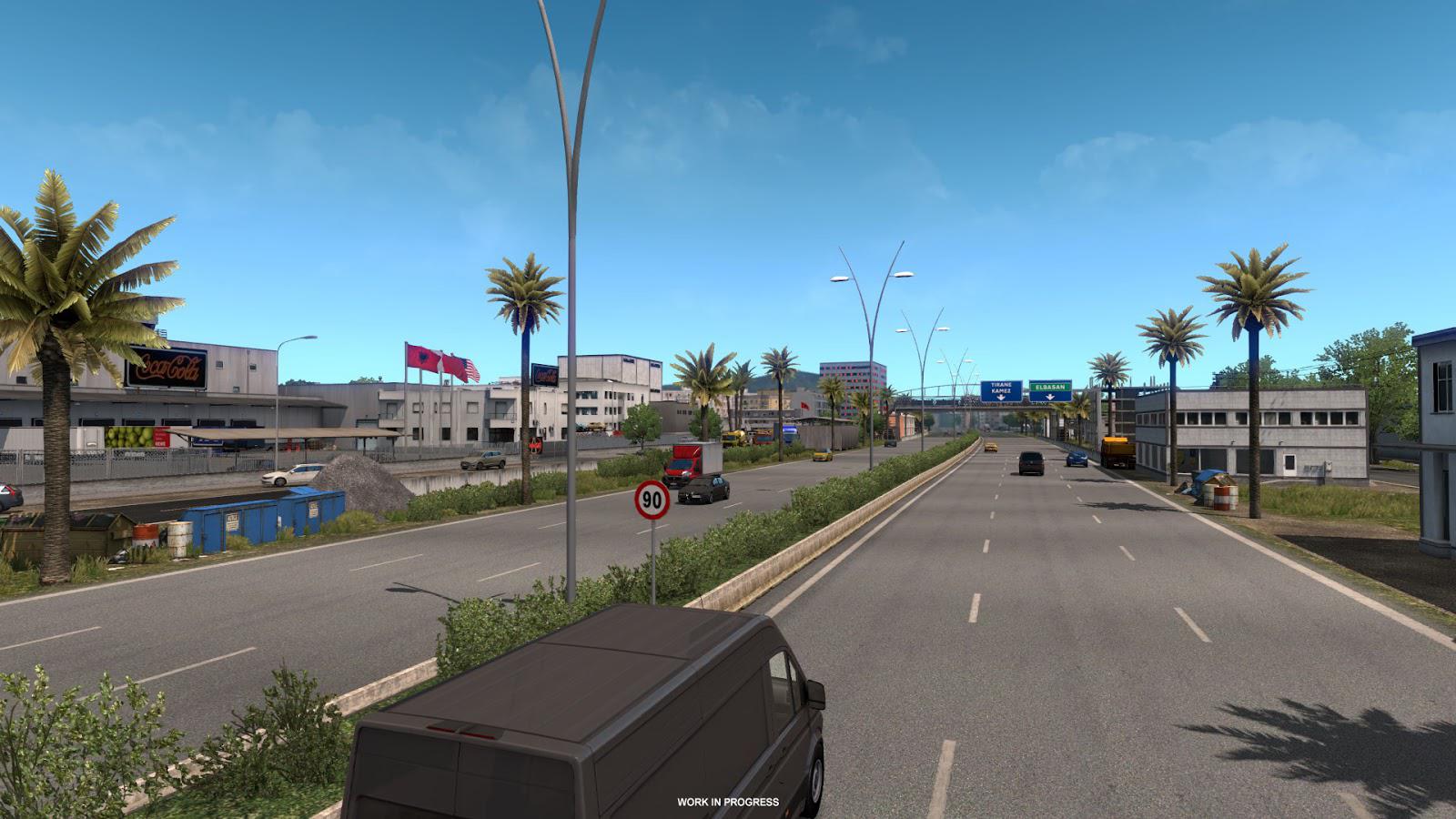 Euro truck simulator 2 west balkans карта