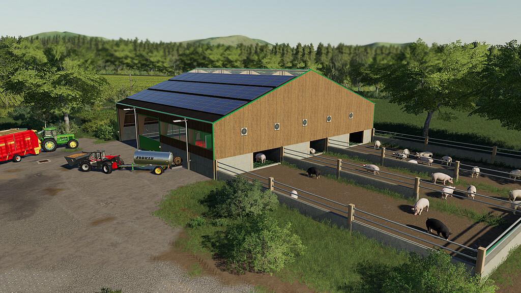 FS19 - Modern Pigs Barn V1.0