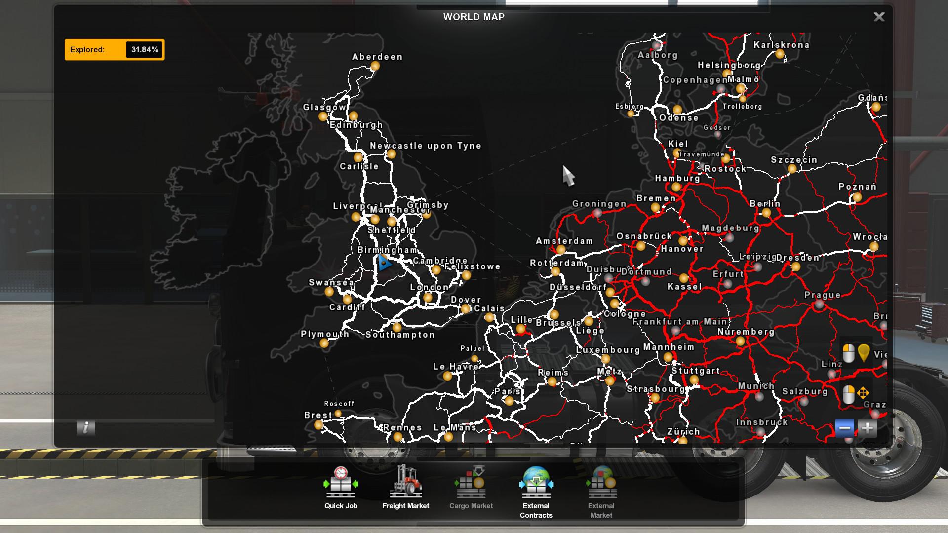 ETS2 - GPS Colours - Red Roads V1.0 (1.38.x) | Euro Truck Simulator 2 ...